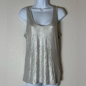 ROCK & Republic Metallic Silver Women's Sz S Tank Top